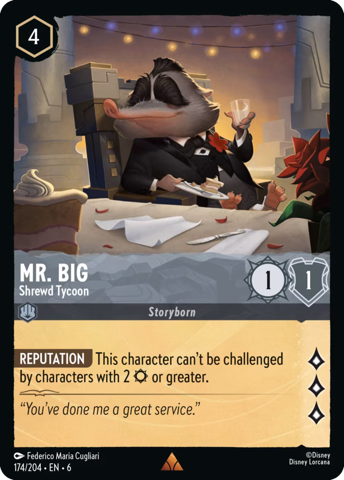 Mr. Big - Shrewd Tycoon Lorcana card (174/204, Azurite Sea)