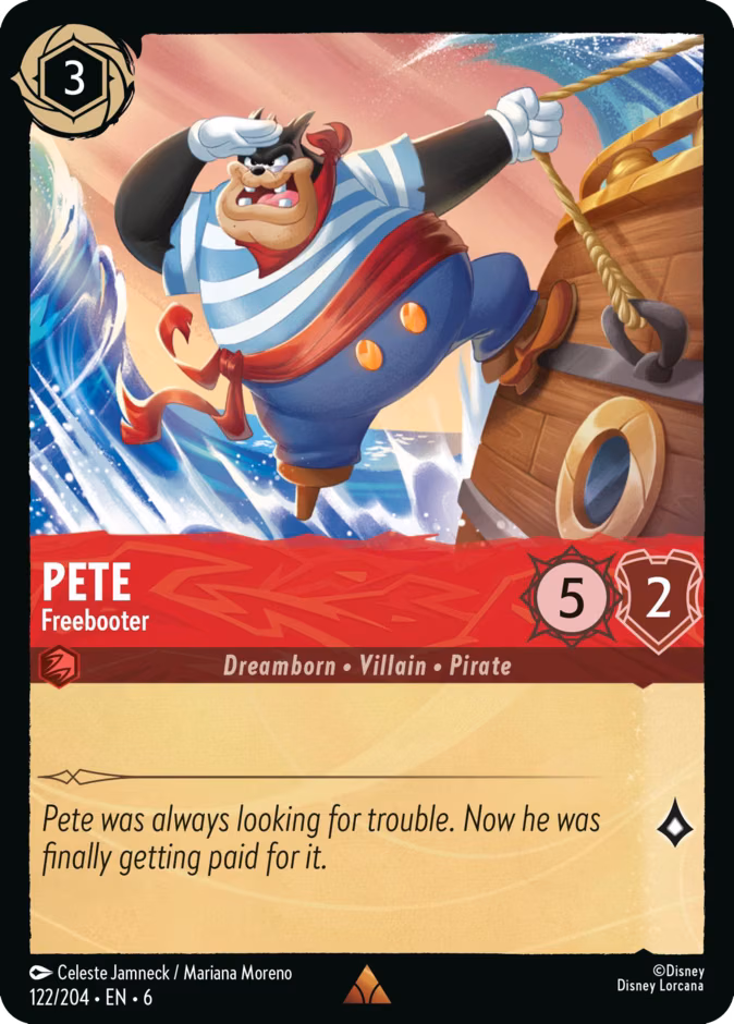Pete - Freebooter Lorcana card (122/204, Azurite Sea)