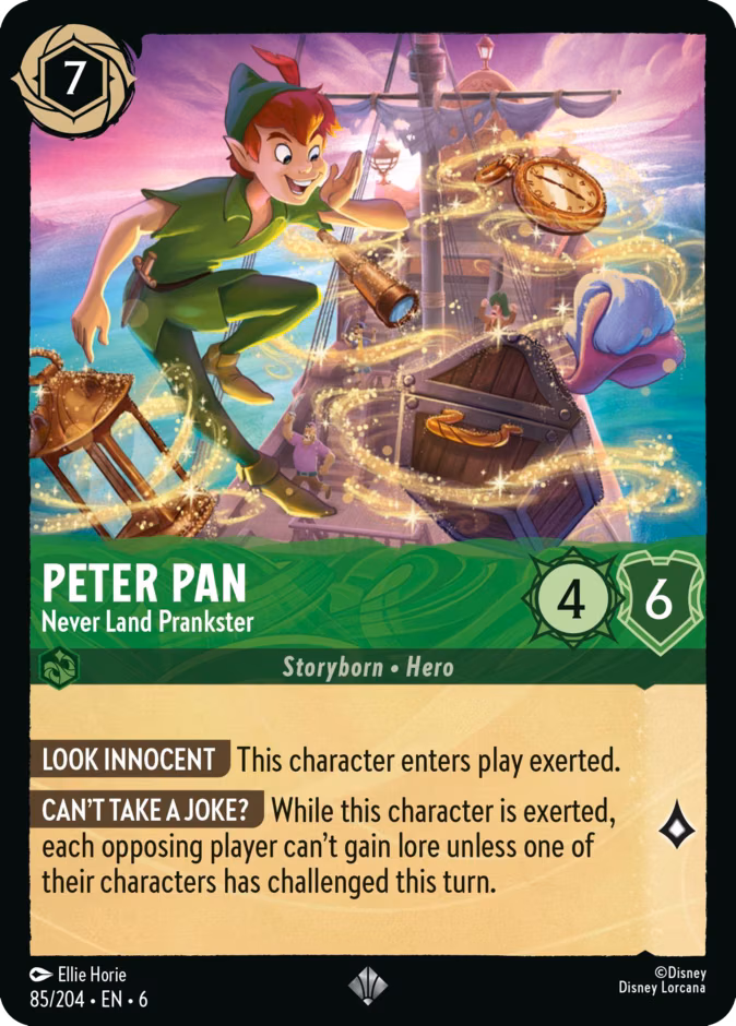 Peter Pan - Never Land Prankster Lorcana card (85/204, Azurite Sea)
