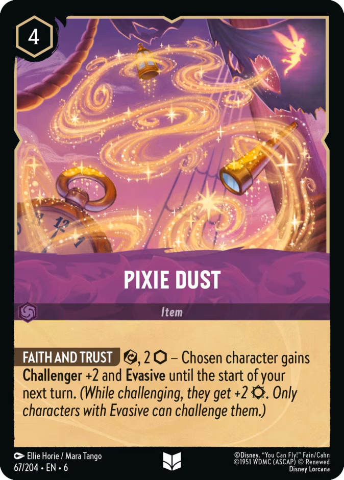 Pixie Dust Lorcana card (67/204, Azurite Sea)