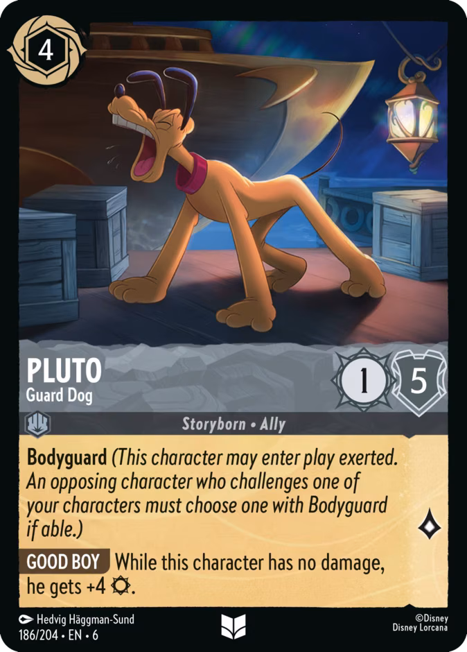 Pluto - Guard Dog Lorcana card (186/204, Azurite Sea)