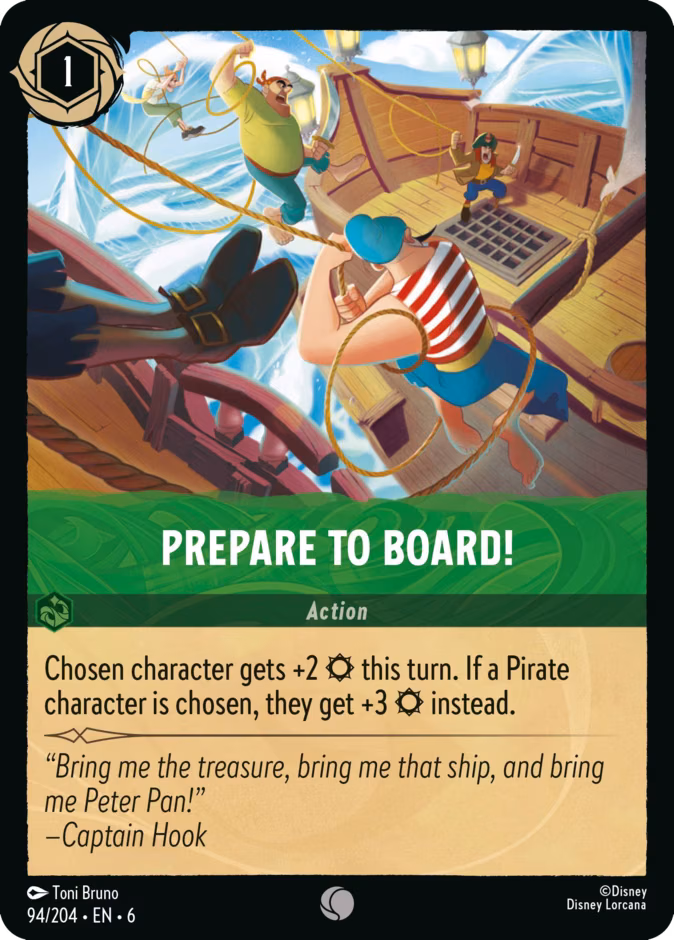 Prepare to Board! Lorcana card (94/204, Azurite Sea)