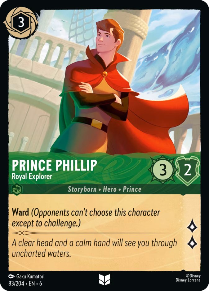 Prince Phillip - Royal Explorer Lorcana card (83/204, Azurite Sea)