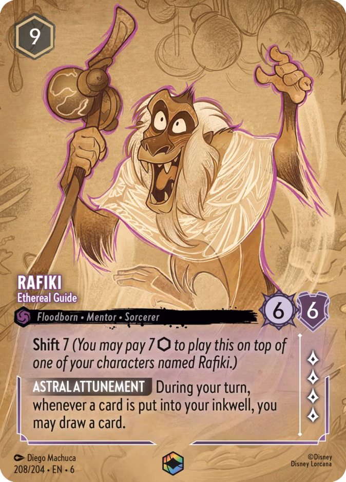 Rafiki - Ethereal Guide Lorcana card (208/204)