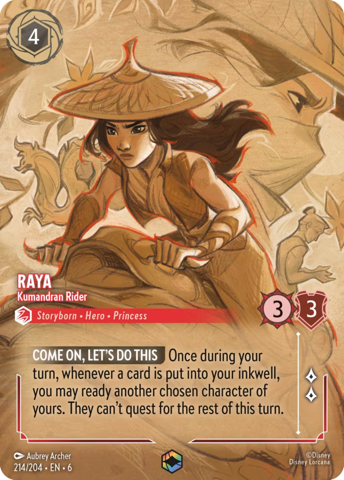Raya - Kumandran Rider Lorcana card (214/204, Azurite Sea)