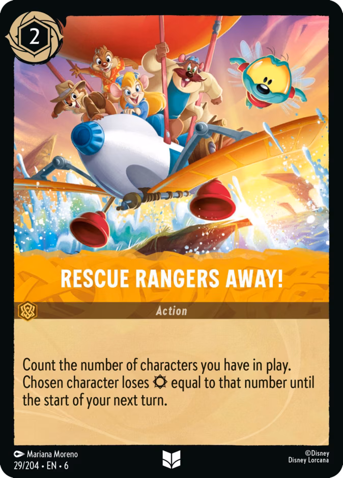 Rescue Rangers Away! Lorcana card (29/204, Azurite Sea)