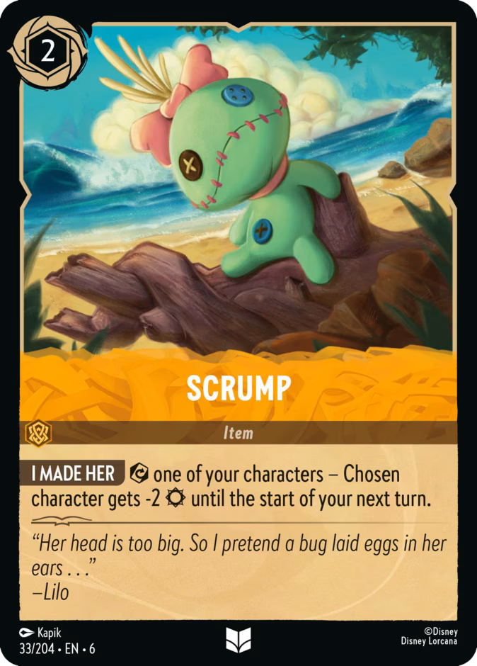 Scrump Lorcana card (33/204, Azurite Sea)