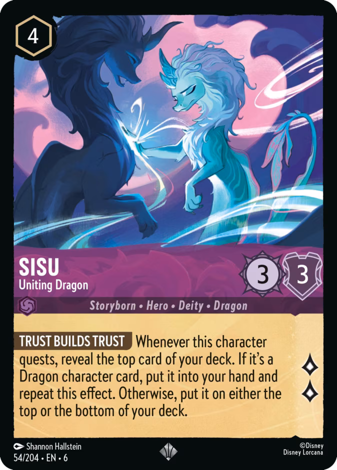 Sisu - Uniting Dragon Lorcana card (54/204, Azurite Sea)