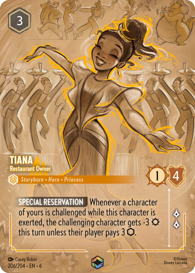 Tiana - Restaurant Owner Lorcana card (206/204)