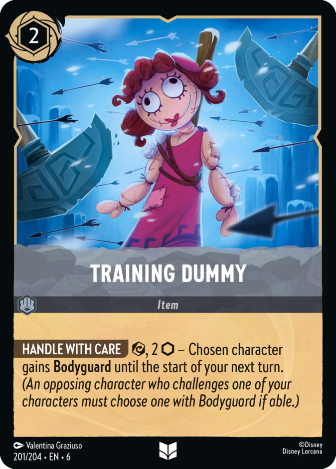 Training Dummy Lorcana card (201/204, Azurite Sea)