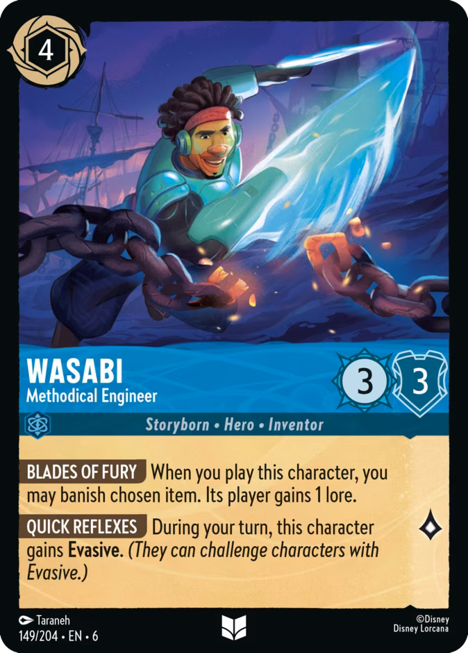 Wasabi - Methodical Engineer Lorcana card (149/204, Azurite Sea)