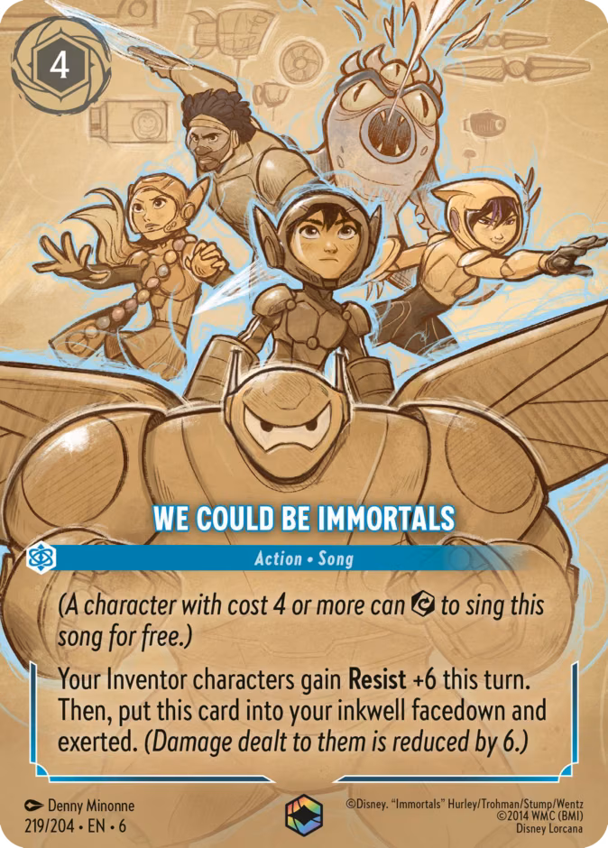 We Could Be Immortals Lorcana card (219/204, Azurite Sea)