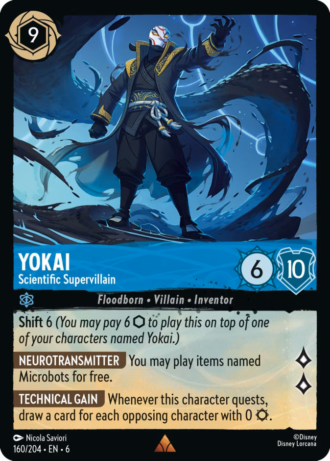 Yokai - Scientific Supervillain Lorcana card (160/204, Azurite Sea)