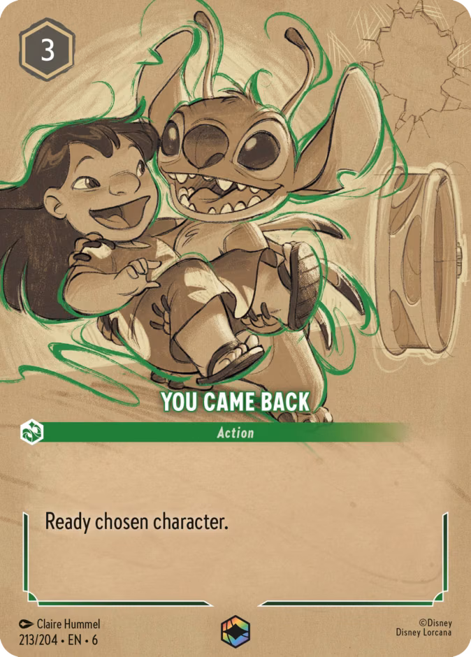 You Came Back Lorcana card (213/204, Azurite Sea)