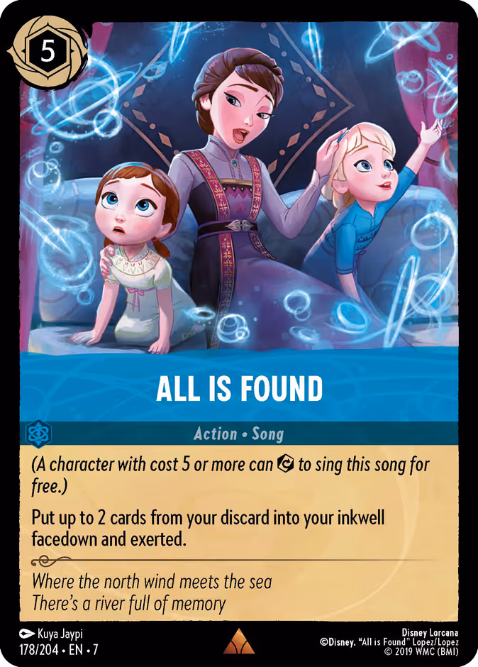 All Is Found Lorcana card (178/204, Archazia's Island)
