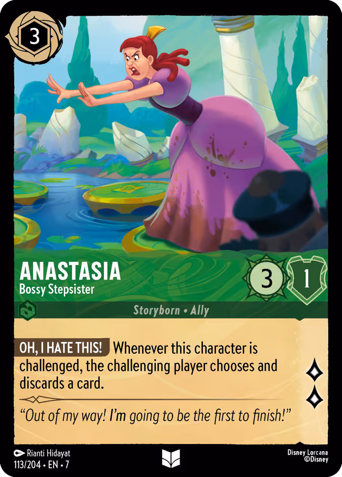 Anastasia - Bossy Stepsister Lorcana card (113/204, Archazia's Island)