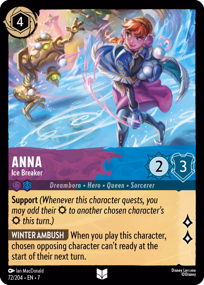 Anna - Ice Breaker Lorcana card (72/204, Archazia's Island)