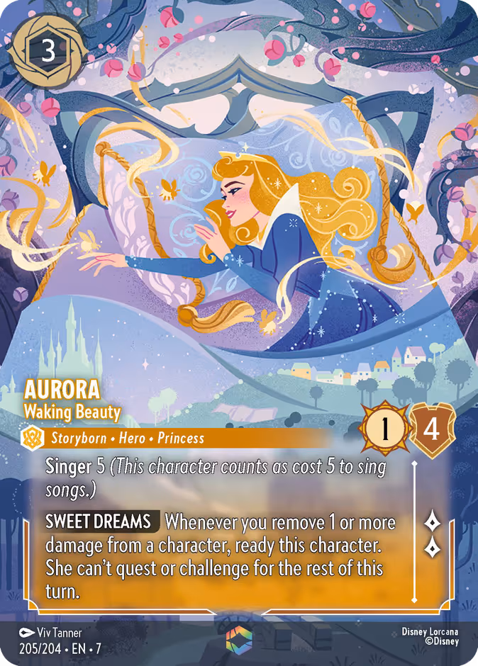 Aurora - Waking Beauty Lorcana card (205/204)