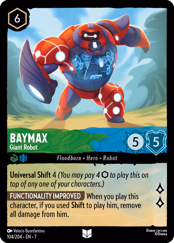 Baymax - Giant Robot Lorcana card (104/204, Archazia's Island)