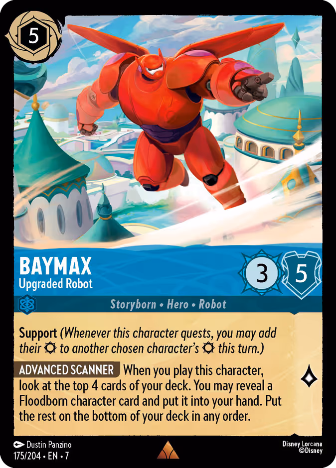 Baymax - Upgraded Robot Lorcana card (175/204, Archazia's Island)