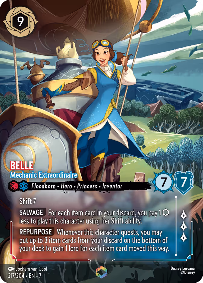 Belle - Mechanic Extraordinaire Lorcana card (217/204)