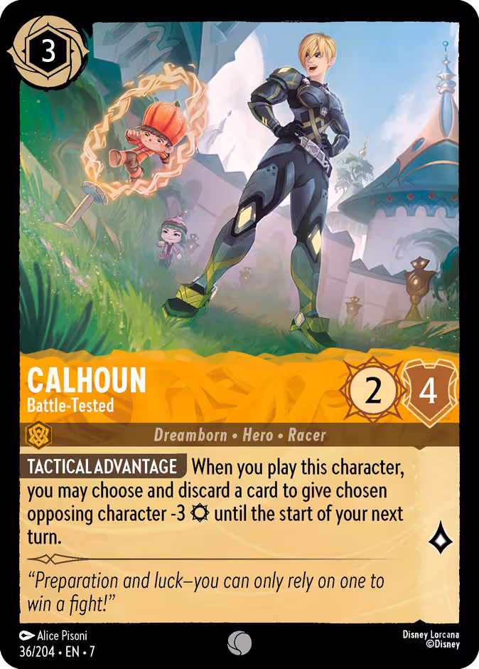 Calhoun - Battle-Tested Lorcana card (36/204, Archazia's Island)