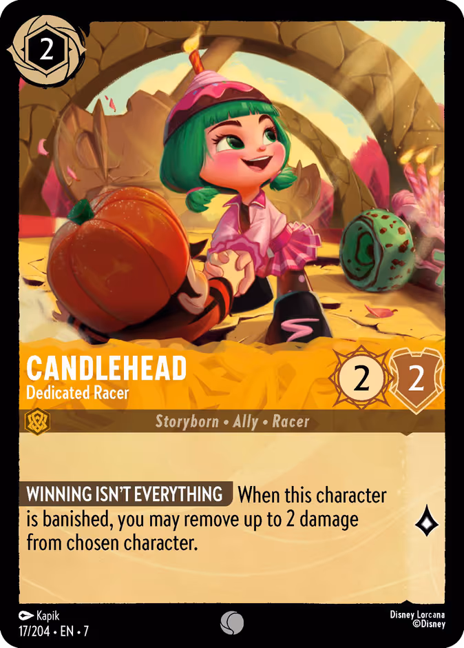 Candlehead - Dedicated Racer Lorcana card (17/204, Archazia's Island)