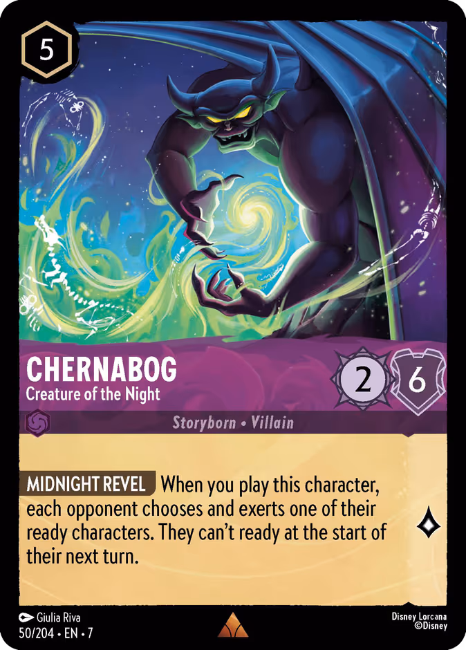 Chernabog - Creature of the Night Lorcana card (50/204, Archazia's Island)