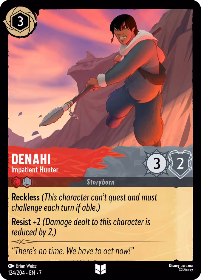 Denahi - Impatient Hunter Lorcana card (124/204, Archazia's Island)