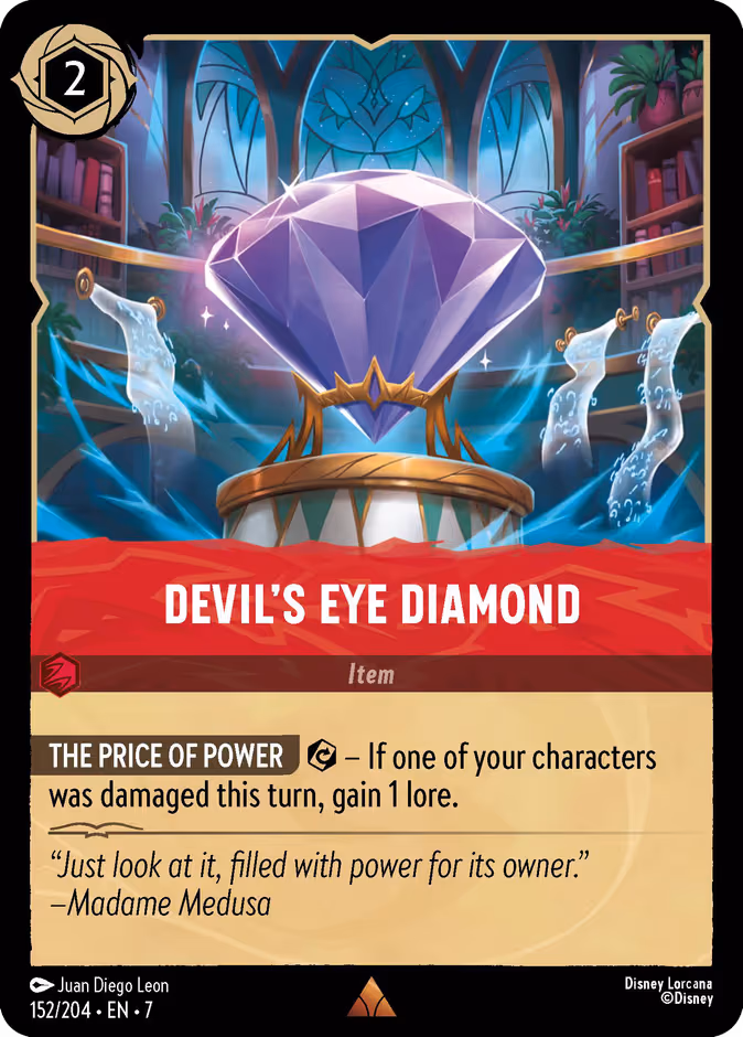 Devil's Eye Diamond Lorcana card (152/204, Archazia's Island)