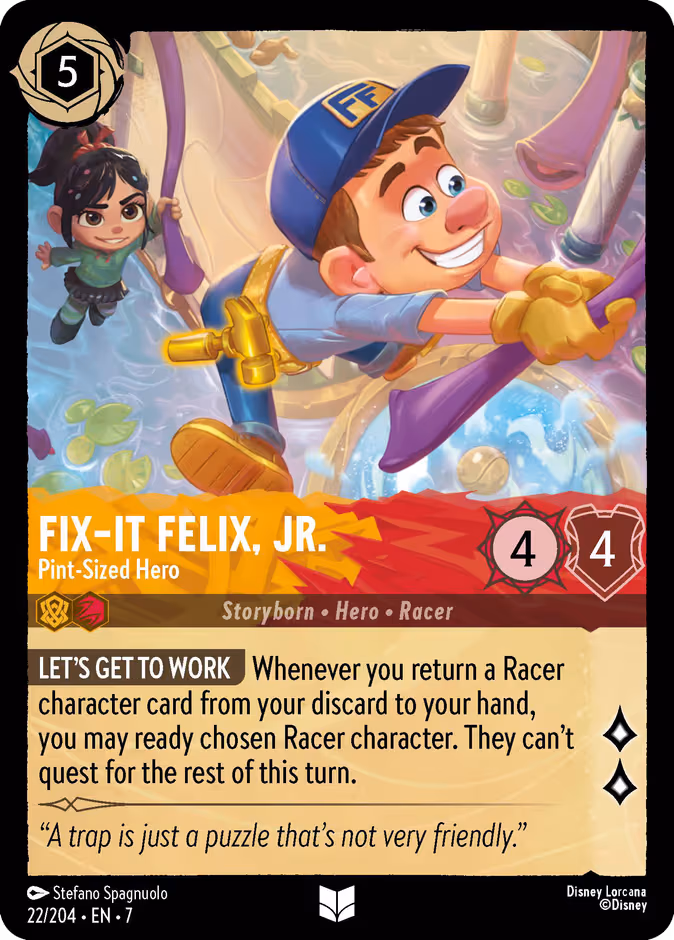 Fix-It Felix, Jr. - Pint-Sized Hero Lorcana card (22/204, Archazia's Island)