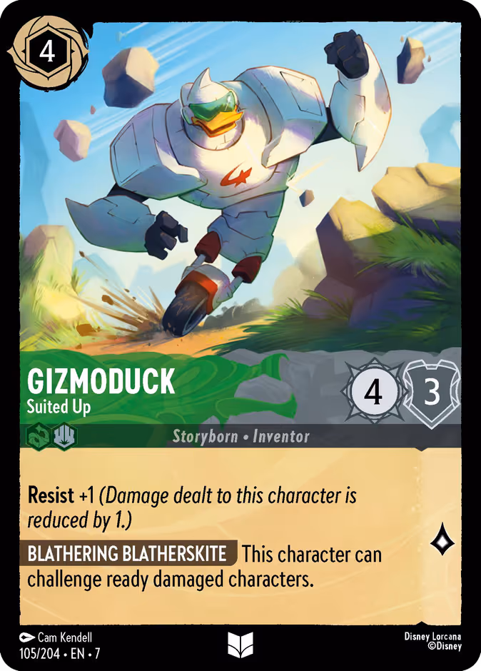Gizmoduck - Suited Up Lorcana card (105/204, Archazia's Island)