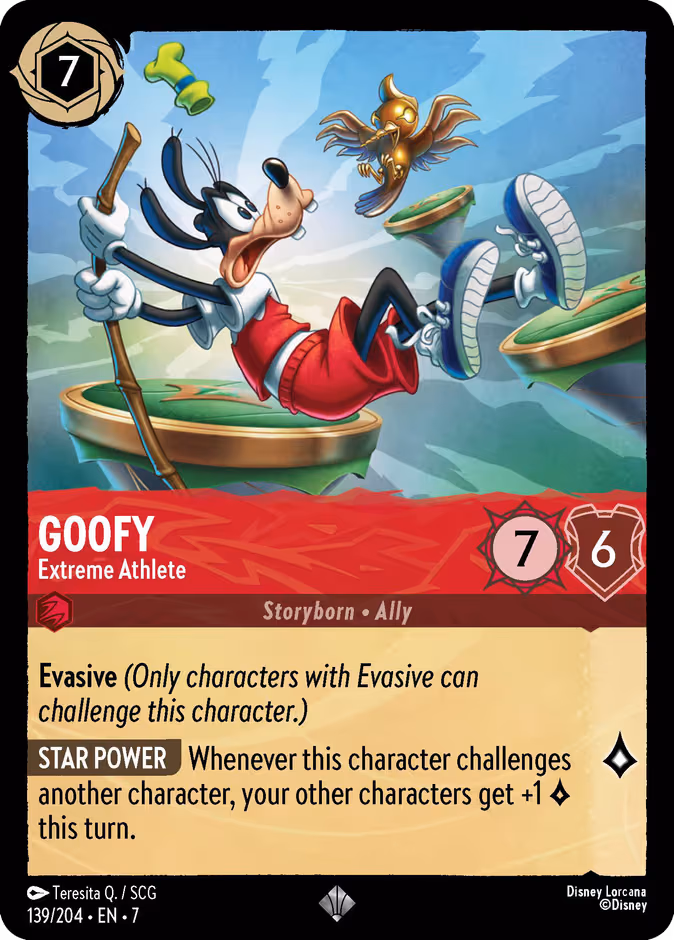 Goofy - Extreme Athlete Lorcana card (139/204, Archazia's Island)
