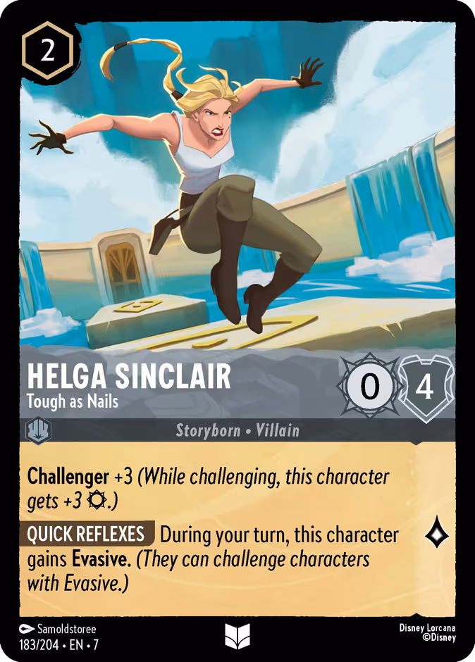 Helga Sinclair - Tough as Nails Lorcana card (183/204, Archazia's Island)