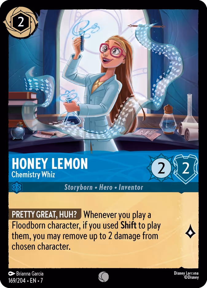 Honey Lemon - Chemistry Whiz Lorcana card (169/204, Archazia's Island)