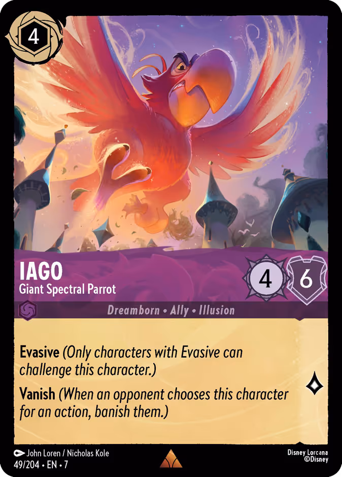 Iago - Giant Spectral Parrot Lorcana card (49/204, Archazia's Island)