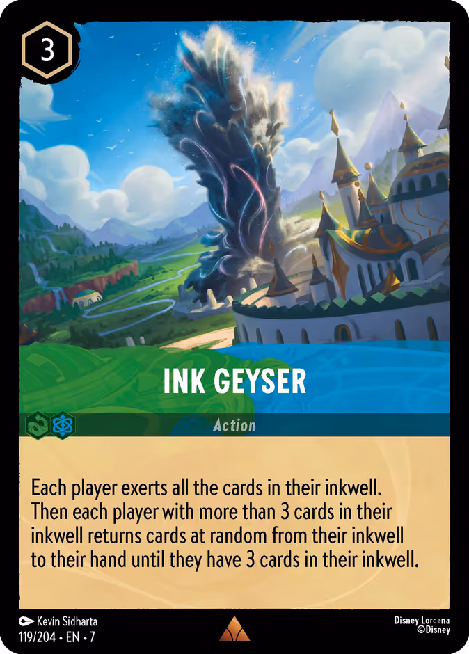 Ink Geyser Lorcana card (119/204, Archazia's Island)