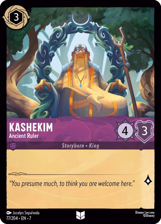 Kashekim - Ancient Ruler Lorcana card (77/204, Archazia's Island)