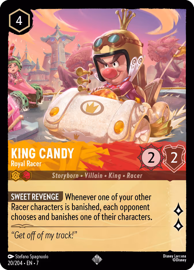 King Candy - Royal Racer Lorcana card (20/204, Archazia's Island)