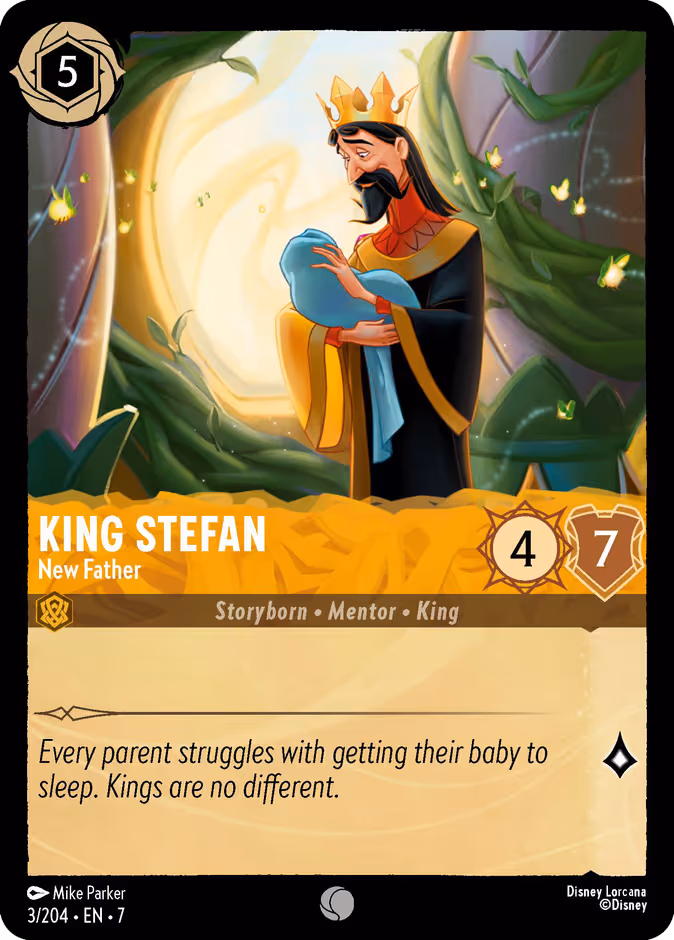 King Stefan - New Father Lorcana card (3/204, Archazia's Island)