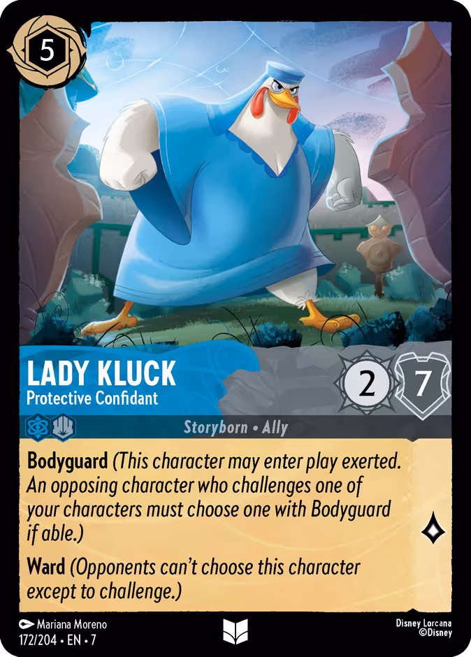 Lady Kluck - Protective Confidant Lorcana card (172/204, Archazia's Island)