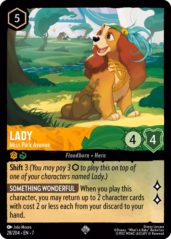 Lady - Miss Park Avenue Lorcana card (28/204, Archazia's Island)
