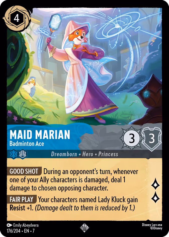 Maid Marian - Badminton Ace Lorcana card (176/204, Archazia's Island)