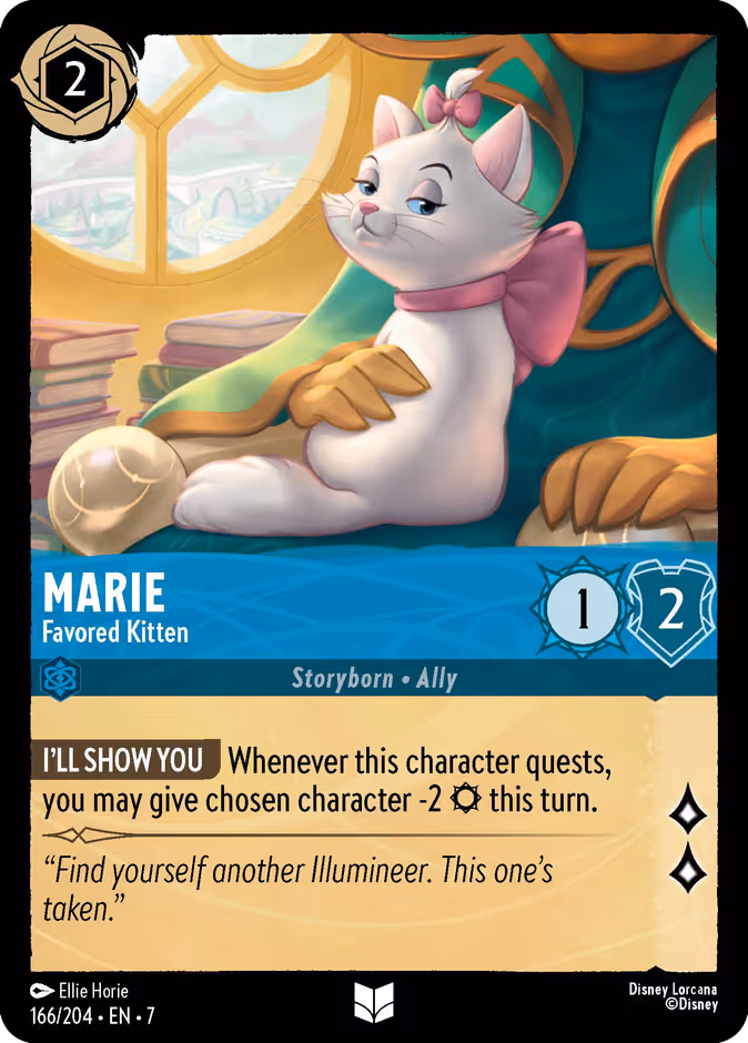 Marie - Favored Kitten Lorcana card (166/204, Archazia's Island)