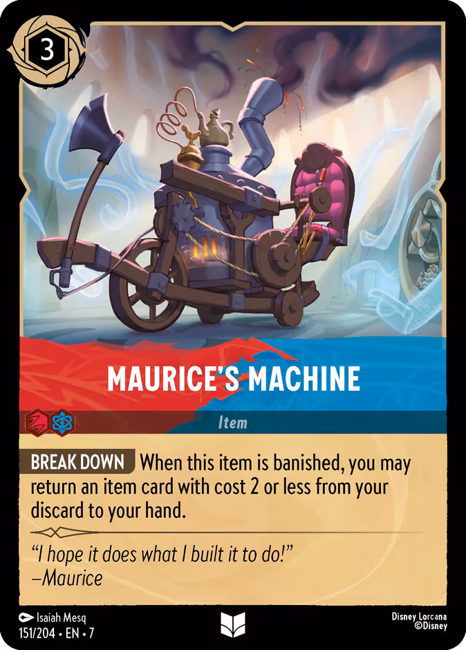 Maurice's Machine Lorcana card (151/204, Archazia's Island)