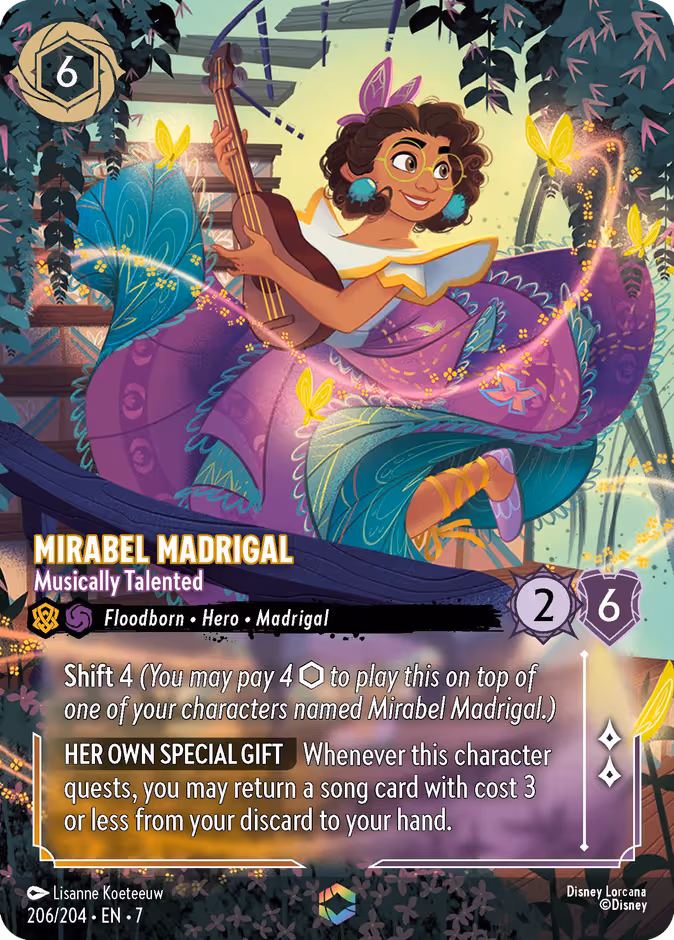 Mirabel Madrigal - Musically Talented Lorcana card (206/204, Archazia's Island)