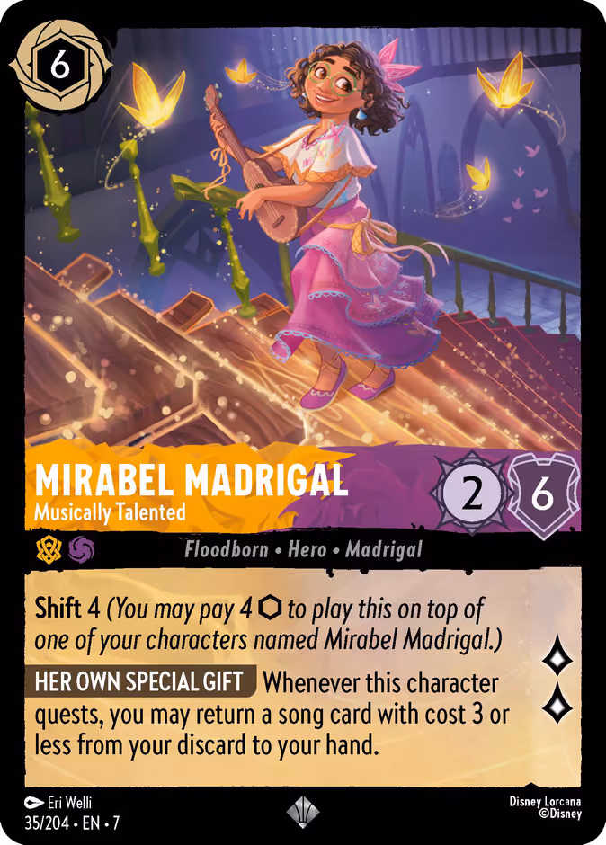 Mirabel Madrigal - Musically Talented Lorcana card (35/204, Archazia's Island)