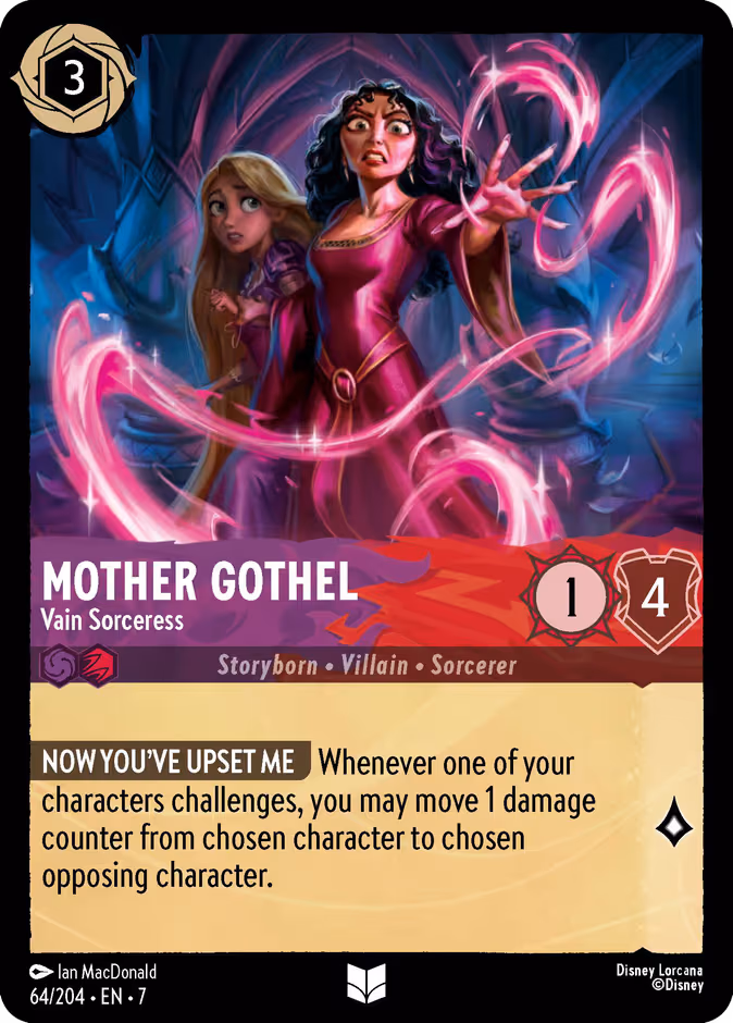 Mother Gothel - Vain Sorceress Lorcana card (64/204, Archazia's Island)