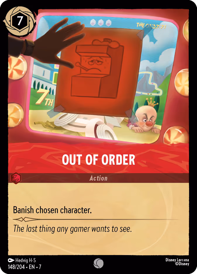 Out of Order Lorcana card (148/204, Archazia's Island)