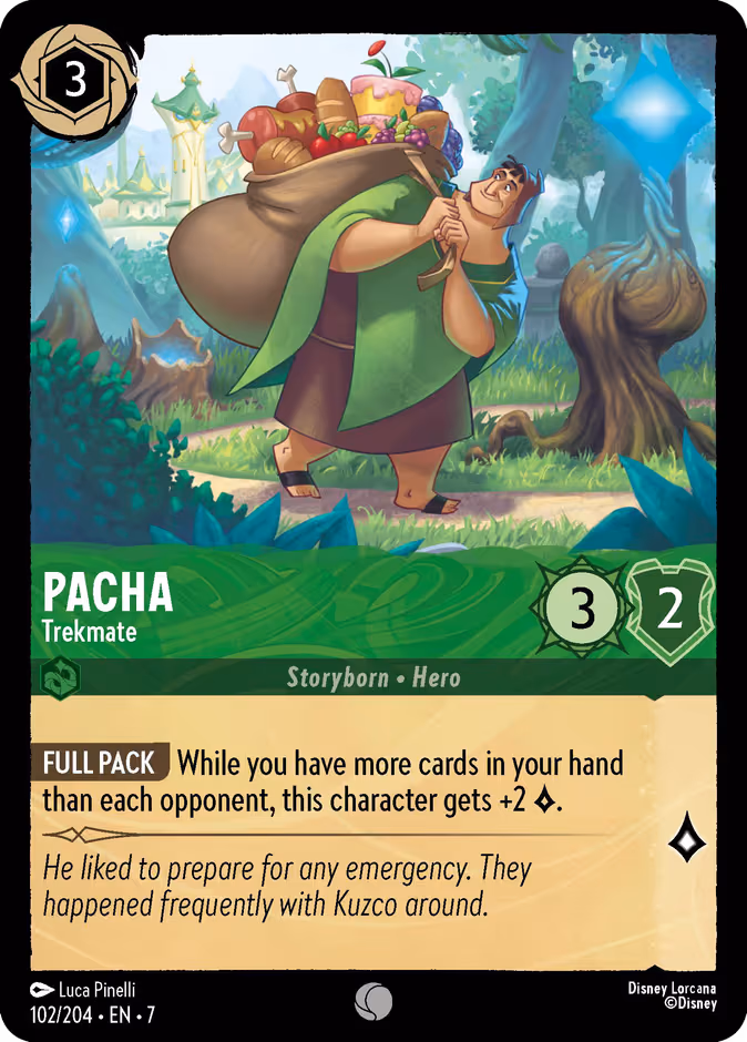 Pacha - Trekmate Lorcana card (102/204, Archazia's Island)